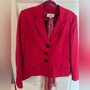 Le Suit Women's Red Blazer